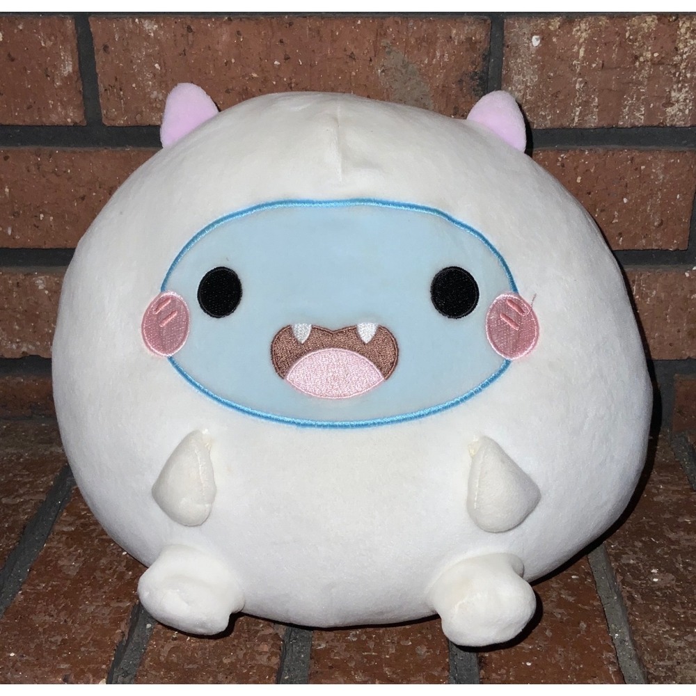 Honeymaru Rolling Mochi Series White Yeti Soft Plush Squishable‎